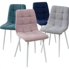 Стул CHILLI UF860-04B сиреневый, ткань/ белый каркас М-City в Салехарде - salekhard.mebel24.online | фото 2