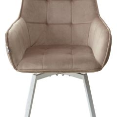 Стул MAVERICK 360 град. поворот. BLUVEL-40 BEIGE/ белый каркас, М-City в Салехарде - salekhard.mebel24.online | фото 7