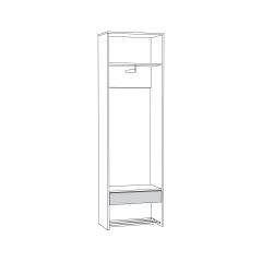 Трувор Шкаф для одежды 13.328.02 в Салехарде - salekhard.mebel24.online | фото 2