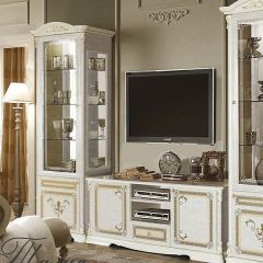 Витрина 1-дверная (11.321) Роза Талия (беж) в Салехарде - salekhard.mebel24.online | фото 2