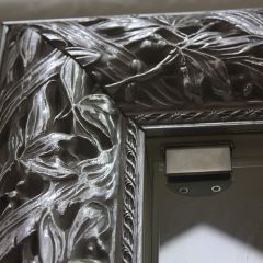 Зеркало большое Тиффани Premium черная/серебро (ТФ/02(П) в Салехарде - salekhard.mebel24.online | фото 4