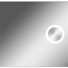 Зеркало Cosmo 100 alum (линза) с подсветкой Sansa (SCL1026Z) в Салехарде - salekhard.mebel24.online | фото 1