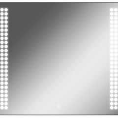 Зеркало Cosmo 90 black с подсветкой Sansa (SC1051Z) в Салехарде - salekhard.mebel24.online | фото 1