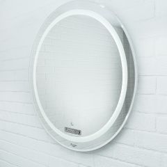 Зеркало Gia 75 white с подсветкой Sansa (SGa1044Z) в Салехарде - salekhard.mebel24.online | фото 2