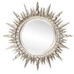 Зеркало круглое серебро (1810(1) в Салехарде - salekhard.mebel24.online | фото 1
