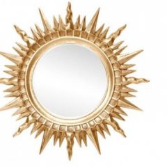 Зеркало круглое золото (1810(1) в Салехарде - salekhard.mebel24.online | фото 1