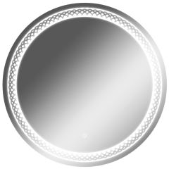 Зеркало Прая 700х700 с подсветкой Домино (GL7048Z) в Салехарде - salekhard.mebel24.online | фото 1