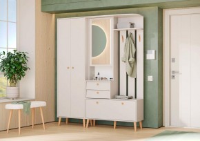АФИНА Прихожая (модульная) кашемир серый в Салехарде - salekhard.mebel24.online | фото 1