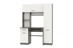 АЛЬФА Стол рабочий (графит/белый) в Салехарде - salekhard.mebel24.online | фото 1