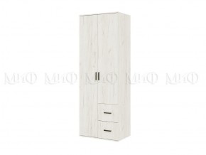 АЛТЕЯ Шкаф 2-х ств (Дуб крафт белый) в Салехарде - salekhard.mebel24.online | фото 1
