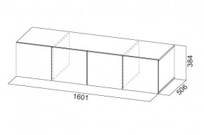 Антресоль 1600 «ШК-5» Белый текстурный в Салехарде - salekhard.mebel24.online | фото 3