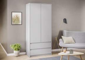 АЙДЕН ШК06-900 Шкаф 2 двери/2 ящика (серый) в Салехарде - salekhard.mebel24.online | фото