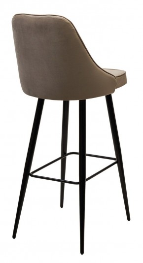 Барный стул NEPAL-BAR БЕЖЕВЫЙ #5, велюр/ черный каркас (H=78cm) М-City в Салехарде - salekhard.mebel24.online | фото 2