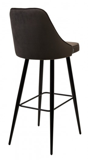 Барный стул NEPAL-BAR ГРАФИТ #14, велюр/ черный каркас (H=78cm) М-City в Салехарде - salekhard.mebel24.online | фото 2