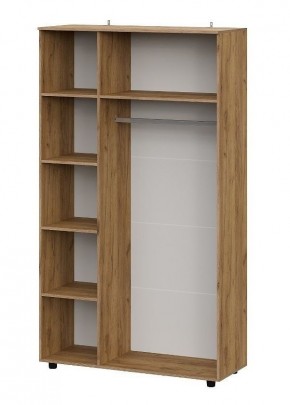 БАЙКАЛ Шкаф трехстворчатый (Графит/Дуб золотой) в Салехарде - salekhard.mebel24.online | фото 2