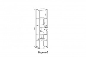 БЕРГЕН 3 Стеллаж в Салехарде - salekhard.mebel24.online | фото 3