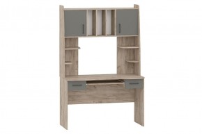 БЕТА Стол рабочий (дуб крафт серый/графит) в Салехарде - salekhard.mebel24.online | фото 1