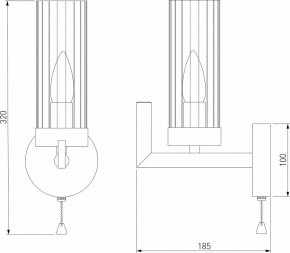 Бра Eurosvet Arganie 60133/1 латунь в Салехарде - salekhard.mebel24.online | фото 3