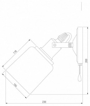 Бра Eurosvet Astor 70111/1 черный в Салехарде - salekhard.mebel24.online | фото 4