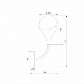 Бра Eurosvet Calyx 60169/1 никель в Салехарде - salekhard.mebel24.online | фото 4