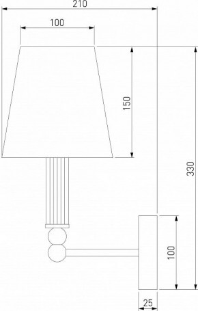 Бра Eurosvet Conso 60145/1 латунь в Салехарде - salekhard.mebel24.online | фото 4