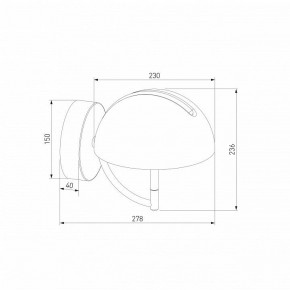 Бра Eurosvet Emisfero 50083/1 LED золото в Салехарде - salekhard.mebel24.online | фото 3