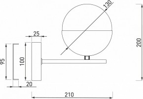 Бра Eurosvet Nuvola 70129/1 латунь в Салехарде - salekhard.mebel24.online | фото 2