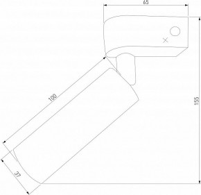 Бра Eurosvet Pitch 20143/1 LED титан в Салехарде - salekhard.mebel24.online | фото 3
