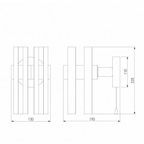 Бра Eurosvet Spada 70116/1 черный в Салехарде - salekhard.mebel24.online | фото 4