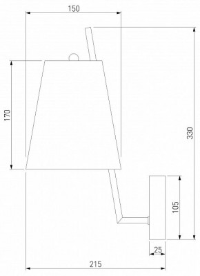 Бра Eurosvet Topanga 60173/1 латунь в Салехарде - salekhard.mebel24.online | фото 5
