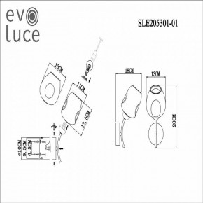 Бра EVOLUCE Besano SLE205301-01 в Салехарде - salekhard.mebel24.online | фото 7