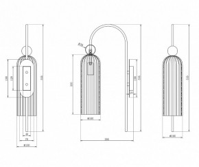 Бра Maytoni Antic MOD302WL-01GR в Салехарде - salekhard.mebel24.online | фото 3