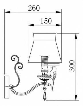 Бра Maytoni Bird ARM013-01-W в Салехарде - salekhard.mebel24.online | фото 2