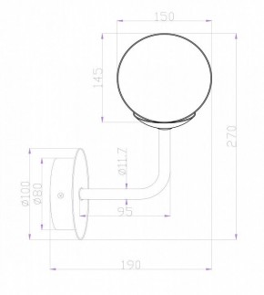 Бра Maytoni Erich MOD221-WL-01-N в Салехарде - salekhard.mebel24.online | фото 3
