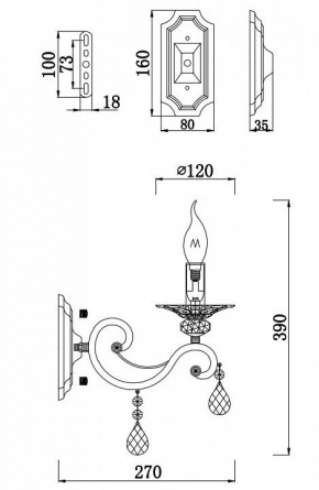 Бра Maytoni Grace RC247-WL-01-R в Салехарде - salekhard.mebel24.online | фото 2