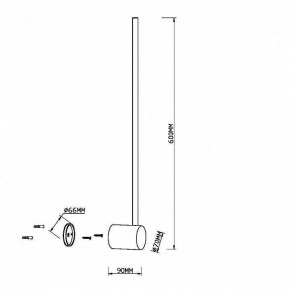 Бра Maytoni Light stick MOD237WL-L6B3K в Салехарде - salekhard.mebel24.online | фото 3