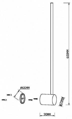 Бра Maytoni Light stick MOD237WL-L6BS3K в Салехарде - salekhard.mebel24.online | фото 4