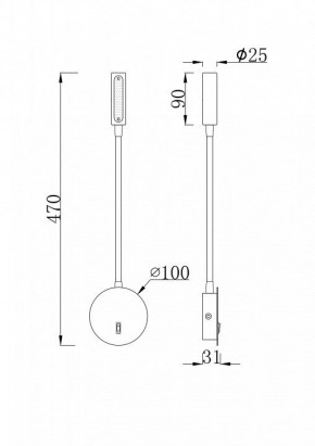 Бра Maytoni Stem C035WL-L3W3K в Салехарде - salekhard.mebel24.online | фото 6