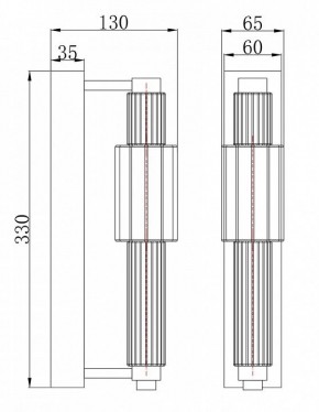 Бра Maytoni Verticale MOD308WL-L9CH3K в Салехарде - salekhard.mebel24.online | фото 3