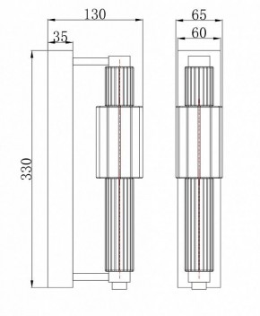 Бра Maytoni Verticale MOD308WL-L9GR3K в Салехарде - salekhard.mebel24.online | фото 3
