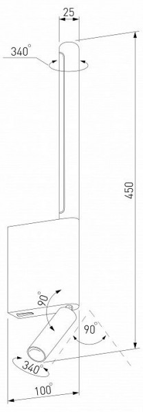 Бра с подсветкой Elektrostandard Sarca a066401 в Салехарде - salekhard.mebel24.online | фото 5