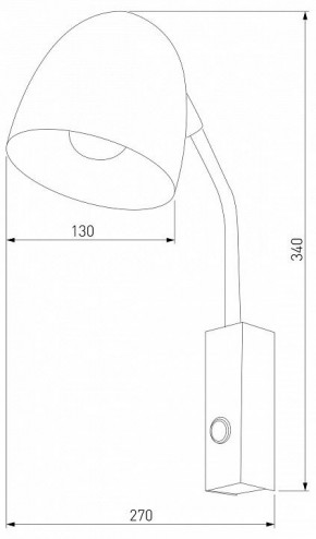Бра TK Lighting Soho 4167 Soho Black в Салехарде - salekhard.mebel24.online | фото 2