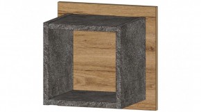 ДАЛЛАС Полка квадрат (цемент темный) в Салехарде - salekhard.mebel24.online | фото