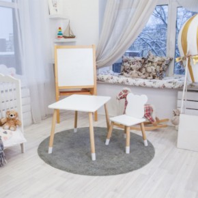 Детский комплект стол и стул «Мишка» Rolti Baby (белый/береза, массив березы/мдф) в Салехарде - salekhard.mebel24.online | фото 3