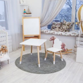 Детский комплект стол и стул «Облачко» Rolti Baby (белый/береза, массив березы/мдф) в Салехарде - salekhard.mebel24.online | фото 4