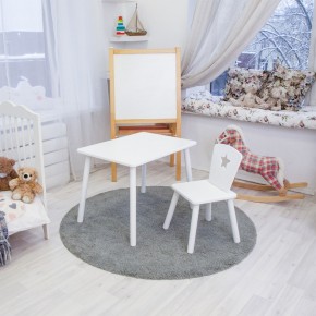 Детский комплект стол и стул «Звезда» Rolti Baby (белый/белый, массив березы/мдф) в Салехарде - salekhard.mebel24.online | фото 2