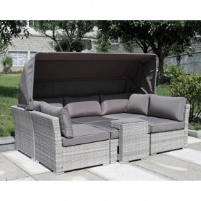 Диван-трансформер из искусственного ротанга AFM-320G Grey в Салехарде - salekhard.mebel24.online | фото 1