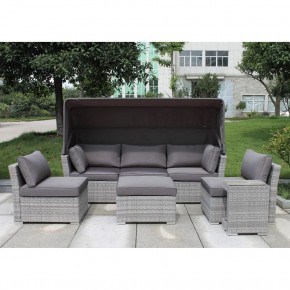 Диван-трансформер из искусственного ротанга AFM-320G Grey в Салехарде - salekhard.mebel24.online | фото 2