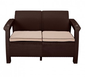 Диван Yalta Premium Sofa 2 Set (Ялта) шоколадный (+подушки под спину) в Салехарде - salekhard.mebel24.online | фото