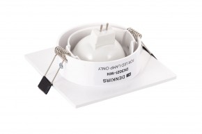 DK3021-WH Встраиваемый светильник, IP 20, 10 Вт, GU5.3, LED, белый, пластик в Салехарде - salekhard.mebel24.online | фото 3